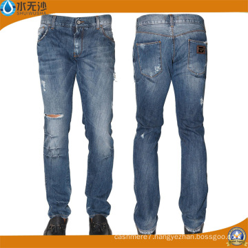 Factory Wholesale Men Fashion Denim Cotton Jeans for 2016